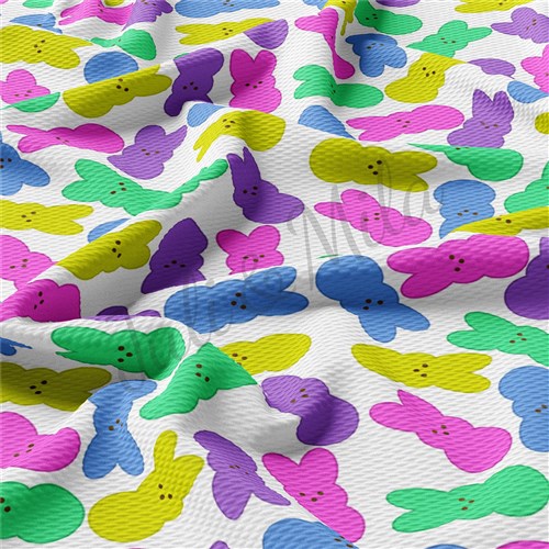 Easter Easter68 Liverpool Bullet Textured Stretch Solid Strip Thick Knit Jersey Fabric