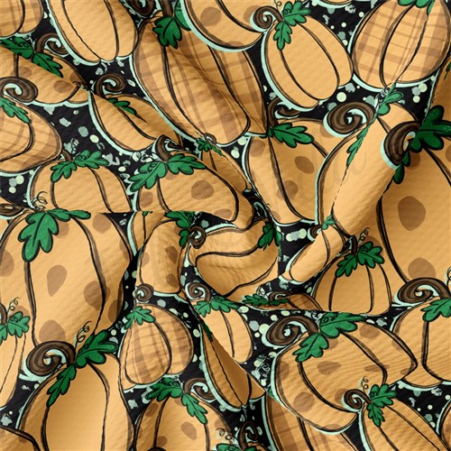 Autumn Fall Halloween Printed Liverpool Fabric AA1953 & Get a Free $89.99 Embroidery Bundle