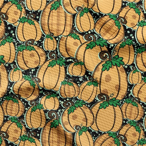 Autumn Fall Halloween Printed Liverpool Fabric AA1953 & Get a Free $89.99 Embroidery Bundle