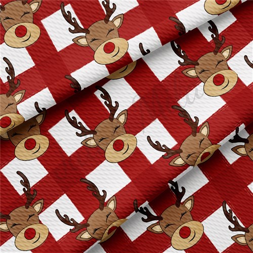 Christmas Liverpool Bullet Textured Stretch Solid Strip Thick Knit Jersey Fabric