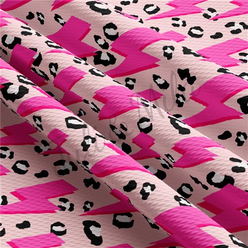 Printed Liverpool Bullet Textured Stretch Solid Strip Thick Knit Jersey Fabric