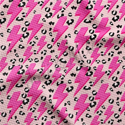 Printed Liverpool Bullet Textured Stretch Solid Strip Thick Knit Jersey Fabric