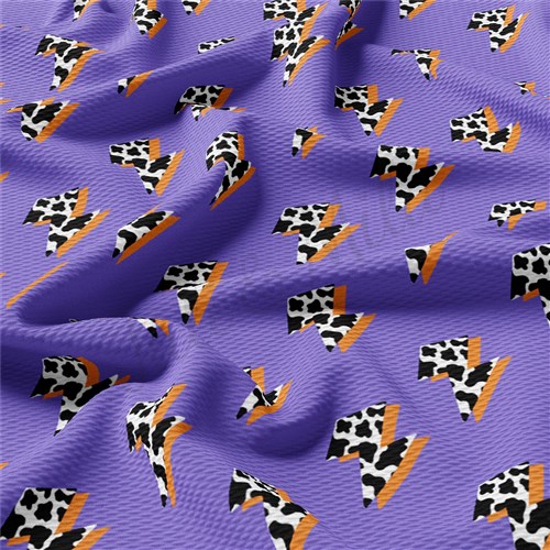 Printed Liverpool Bullet Textured Stretch Solid Strip Thick Knit Jersey Fabric