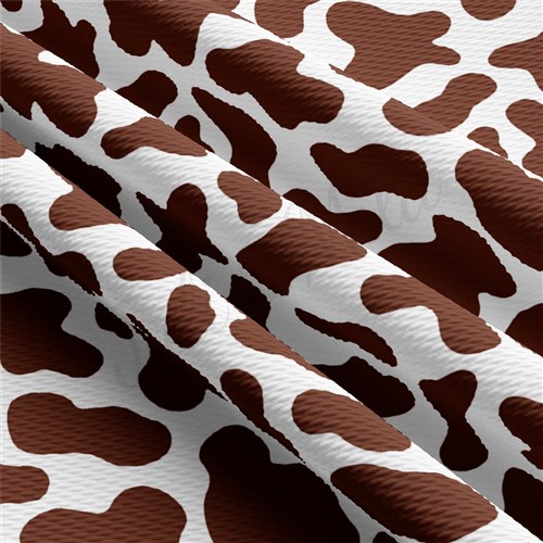 Brown Cow Spot Printed Liverpool Fabric AA2171 & Get a Free $89.99 Embroidery Bundle
