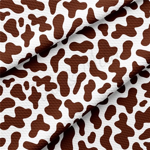 Brown Cow Spot Printed Liverpool Fabric AA2171 & Get a Free $89.99 Embroidery Bundle