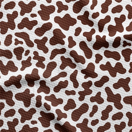 Brown Cow Spot Printed Liverpool Fabric AA2171 & Get a Free $89.99 Embroidery Bundle