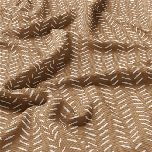 Liverpool Bullet Textured Stretch Solid Strip Thick Knit Jersey Fabric