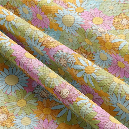 Floral Printed Liverpool Bullet Textured Stretch Solid Strip Thick Knit Jersey Fabric