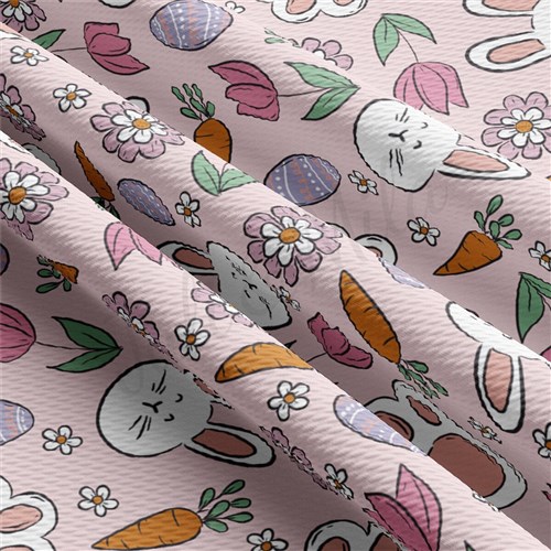 Easter Bunnies Printed Liverpool Fabric AA2110 & Get a Free $89.99 Embroidery Bundle