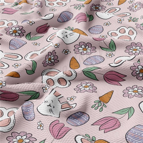 Easter Bunnies Printed Liverpool Fabric AA2110 & Get a Free $89.99 Embroidery Bundle