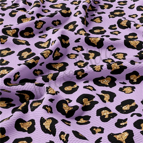 Cheetah Leopard AA178 TBP102 Liverpool Bullet Textured Stretch Solid Strip Thick Knit Jersey Fabric