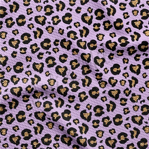 Cheetah Leopard AA178 TBP102 Liverpool Bullet Textured Stretch Solid Strip Thick Knit Jersey Fabric