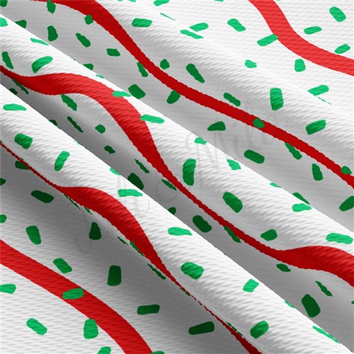 Christmas Christmas Liverpool Bullet Textured Stretch Solid Strip Thick Knit Jersey Fabric