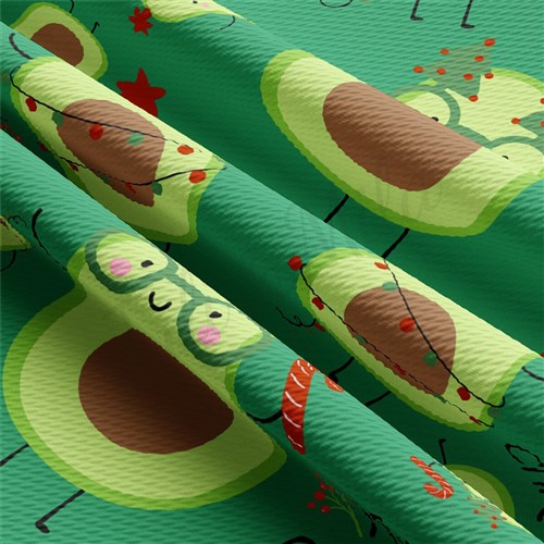 Christmas Liverpool Bullet Textured Stretch Solid Strip Thick Knit Jersey Fabric