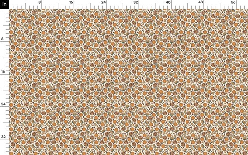Thanksgiving Pumpkin Printed Liverpool Bullet Textured Stretch Solid Strip Thick Knit Jersey Fabric