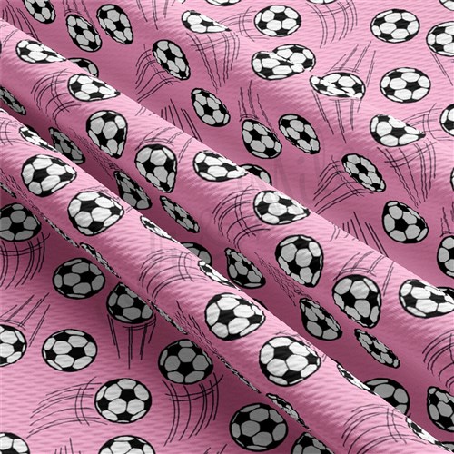 Soccer Liverpool Bullet Textured Stretch Solid Strip Thick Knit Jersey Fabric