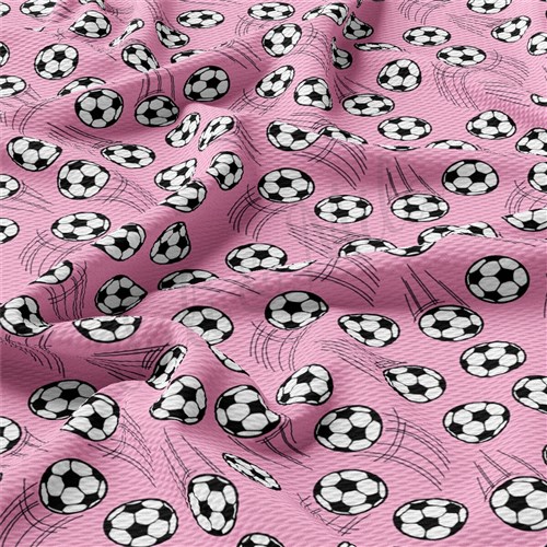 Soccer Liverpool Bullet Textured Stretch Solid Strip Thick Knit Jersey Fabric
