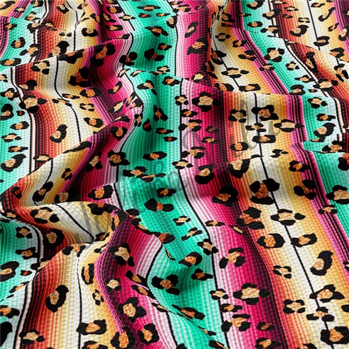 Printed Liverpool Bullet Textured Stretch Solid Strip Thick Knit Jersey Fabric