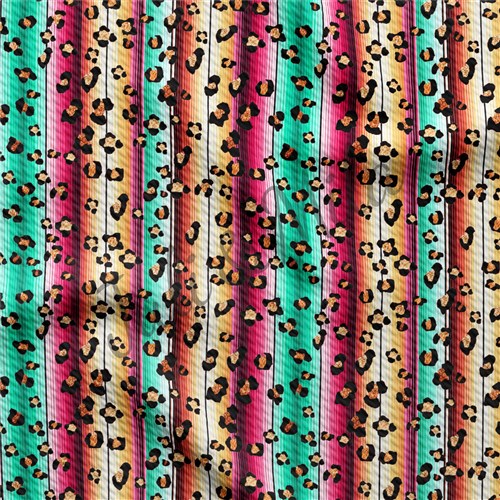 Printed Liverpool Bullet Textured Stretch Solid Strip Thick Knit Jersey Fabric