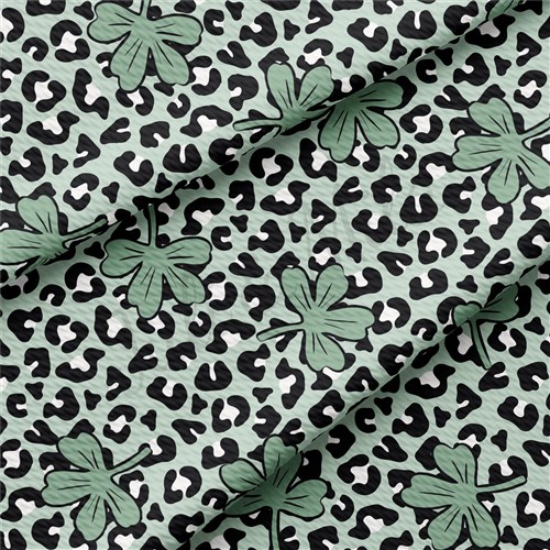St. Patrick's Day Printed Liverpool Bullet Textured Stretch Solid Strip Thick Knit Jersey Fabric