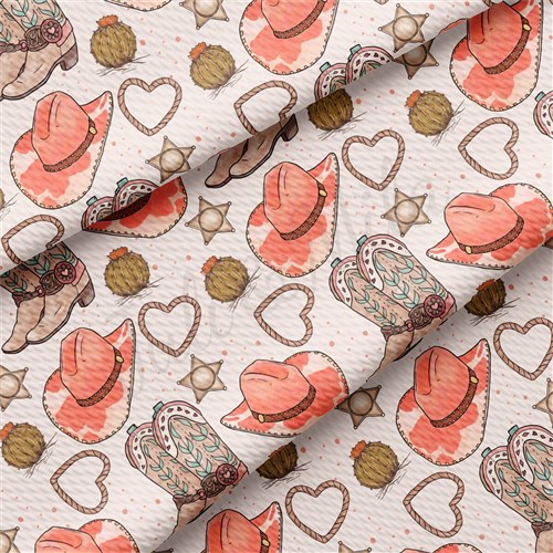 Valentine's Day cowboy Liverpool Bullet Textured Stretch Solid Strip Thick Knit Jersey Fabric