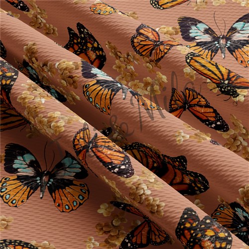 Butterflies Printed Liverpool 4 Way Butterflies5 & Get a Free $89.99 Embroidery Bundle