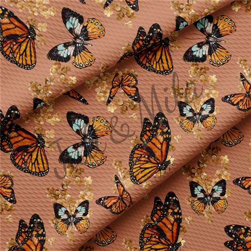 Butterflies Printed Liverpool 4 Way Butterflies5 & Get a Free $89.99 Embroidery Bundle