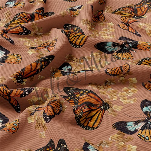 Butterflies Printed Liverpool 4 Way Butterflies5 & Get a Free $89.99 Embroidery Bundle