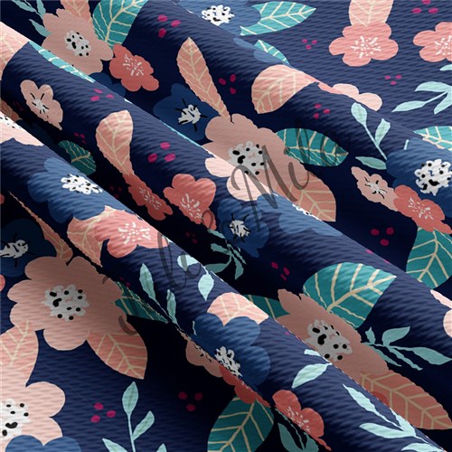 Floral Printed Liverpool Fabric Egg Bunny Pastel (E8) & Get a Free $89.99 Embroidery Bundle