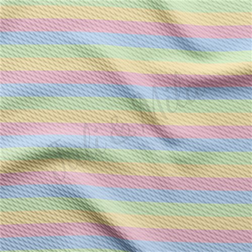 Printed Liverpool Bullet Textured Stretch Solid Strip Thick Knit Jersey Fabric