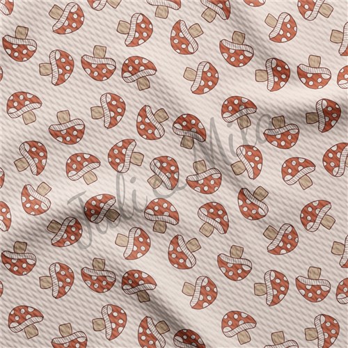 Mushrooms Printed Liverpool 4 Way Fabric mushrooms & Get a Free $89.99 Embroidery Bundle