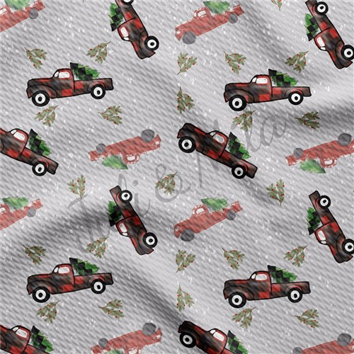 Christmas Printed Liverpool Bullet Textured Stretch Solid Strip Thick Knit Jersey Fabric