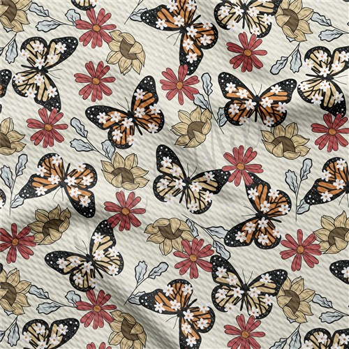 Butterflies Printed Liverpool AA1120 & Get a Free $89.99 Embroidery Bundle