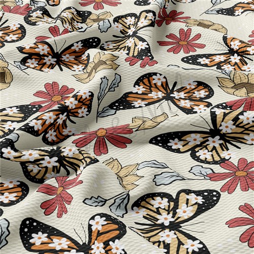 Butterflies Printed Liverpool AA1120 & Get a Free $89.99 Embroidery Bundle