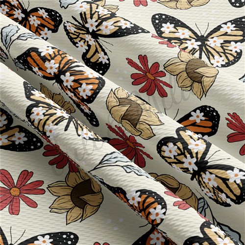 Butterflies Printed Liverpool AA1120 & Get a Free $89.99 Embroidery Bundle
