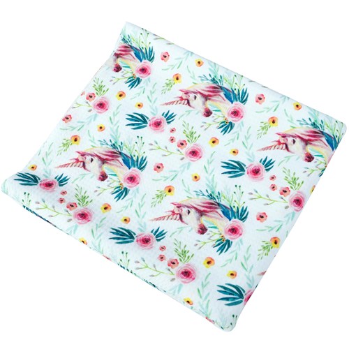 Printed Floral Unicorn Fabric Bow Floral (F10) & Get a Free $89.99 Embroidery Bundle