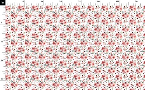 Floral Printed Liverpool 4 Way Fabric AA1529 & Get a Free $89.99 Embroidery Bundle