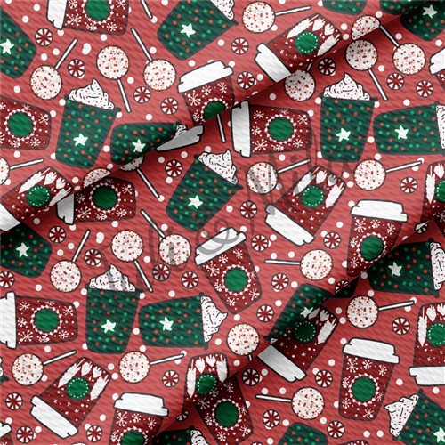 Christmas Liverpool Bullet Textured Stretch Solid Strip Thick Knit Jersey Fabric