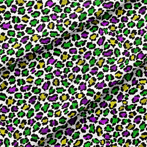 Mardi Gras Printed Liverpool 4 Way Fabric AA1360 & Get a Free $89.99 Embroidery Bundle