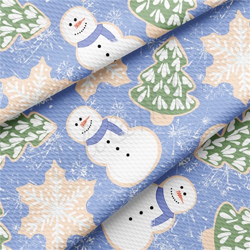 Christmas Christmas Liverpool Bullet Textured Stretch Solid Strip Thick Knit Jersey Fabric