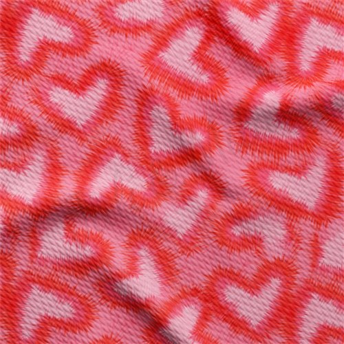 Valentine's Day Liverpool Bullet Textured Stretch Solid Strip Thick Knit Jersey Fabric