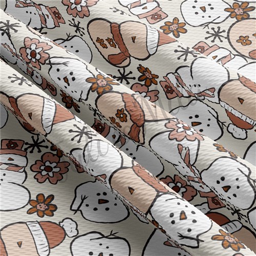 Christmas Liverpool Bullet Textured Stretch Solid Strip Thick Knit Jersey Fabric