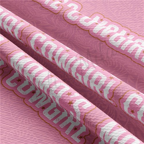 Mama's Cowgirl Printed Liverpool Bullet Textured Stretch Solid Strip Thick Knit Jersey Fabric