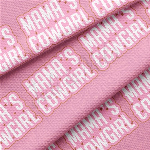 Mama's Cowgirl Printed Liverpool Bullet Textured Stretch Solid Strip Thick Knit Jersey Fabric