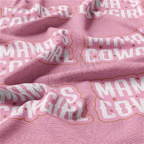 Mama's Cowgirl Printed Liverpool Bullet Textured Stretch Solid Strip Thick Knit Jersey Fabric