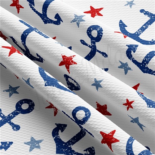 Printed Liverpool Fabric AA2501 Patriotic 4th of July & Get a Free $89.99 Embroidery Bundle