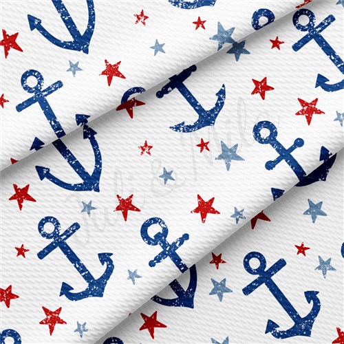 Printed Liverpool Fabric AA2501 Patriotic 4th of July & Get a Free $89.99 Embroidery Bundle