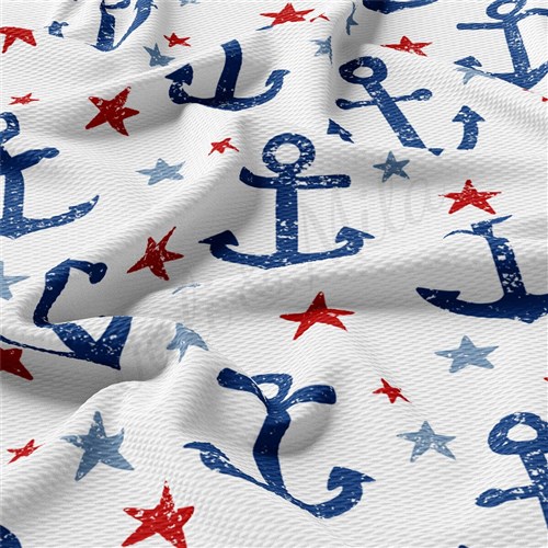 Printed Liverpool Fabric AA2501 Patriotic 4th of July & Get a Free $89.99 Embroidery Bundle