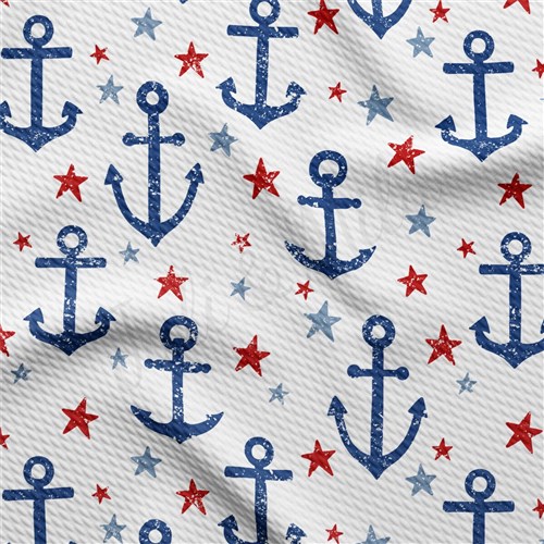 Printed Liverpool Fabric AA2501 Patriotic 4th of July & Get a Free $89.99 Embroidery Bundle