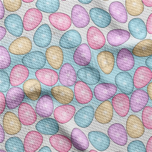 Easter Liverpool Bullet Textured Stretch Solid Strip Thick Knit Jersey Fabric